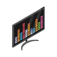Visually perfect icon of equalizer display in modern design vector