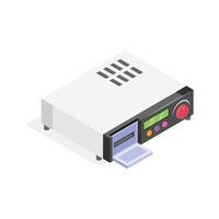 Modern isometric icon of amplifier in trendy style. vector