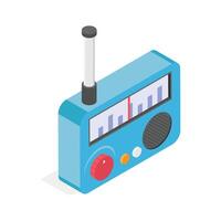 Have a look at this amazing icon of portable radio in modern style. vector