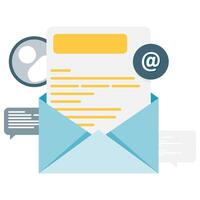 Incoming email notification, online interaction and communication vector