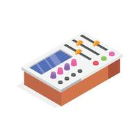 Get this amazing icon of audio mixer in trendy design style. vector