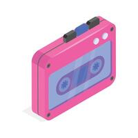 Take a look at this amazing icon of cassette tape in modern style vector