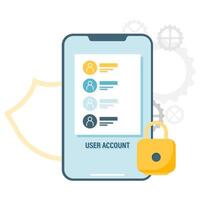 user login homepage, digital security and access points vector