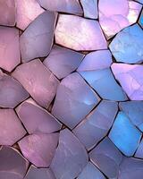 Iridescent stone tile background with a mosaic pattern photo