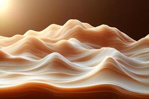 Abstract Fluid Waves with Warm Tones for Modern Artistic Design photo