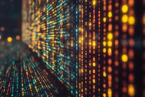 Abstract Digital Data Flow Background - Technology and Innovation Concept photo