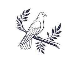 Creative Dove Bird vector