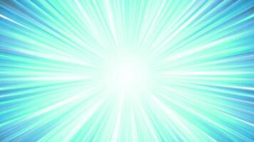 cartoon animation loop anime comic speed lines. shiny blue from middle to the outside. soft color. video