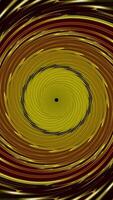 Abstract brown kaleidoscopic motion design background. spiral shape animation. swirl soft motion. video