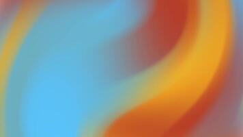 Orange blue hues blend smoothly creating swirling abstract art. Suitable for backgrounds, prints, and contemporary design projects. Vibrant and modern. video