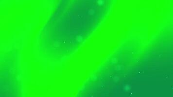 Green background with bright light streaks and tiny sparkles. Ideal for abstract designs, backgrounds, digital art, and festive concepts. video