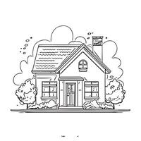 door architecture apartment element roof concept vector