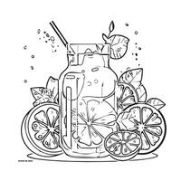 juice beverage natural color object vector