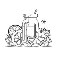 isolated juice set splash object vector