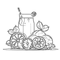 refreshment juice freshness healthy vector