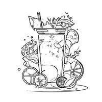 swirl refreshment summer isolated ripe vector