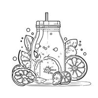 natural liquid splashing fresh object vector