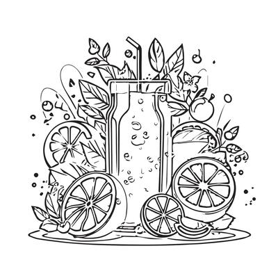 illustration sweet slice object glass