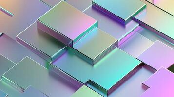 Glossy holographic gradient background with futuristic iridescent tones photo