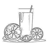 design juice straw isolated graphic vector