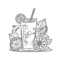 tropical smoothie object liquid design vector