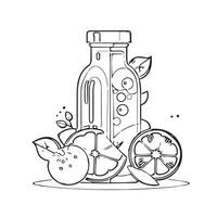 beverage object refreshment orange yellow vector