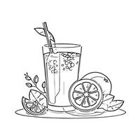 ripe citrus mango refreshment spray vector