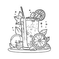 fresh object wave slice cocktail vector