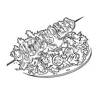 bread dinner salad background fresh vector