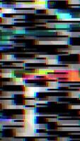with a square glitch effect. Vertical format. video