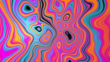 Liquid Metal Psychedelic Loop 4K Abstract Metallic Motion Background video