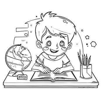 learning test young reading answer vector