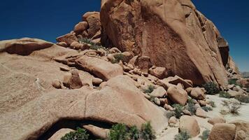 Massive Rock Formation in African Desert Captured by Drone video