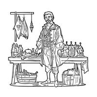 trade technology team food background commerce cargo icon vector