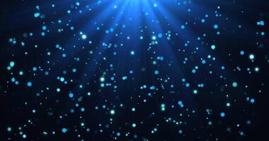 Blue Colors Luxury with Glow Bokeh. Black background , Use blending mode screen. Loop Animation video