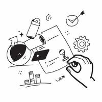 Workflow Visualization Session concept as Teams use workflow visualization tools to identify bottlenecks and improve process flows in Photo Stock Concept vector