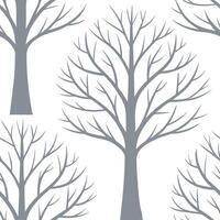 Winter trees seamless pattern with snow covered branches and icy textures for a peaceful cold season design concept as Serene winter trees pattern with snow covered branches and fr Clear Set 3 vector