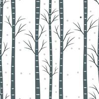 Winter trees seamless pattern with frosted pine trees and light snowfall for a subtle cool seasonal design concept as Cool winter trees pattern with frosted pine trees and light sn Clear Set 2 vector