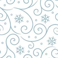 Winter snow seamless pattern with swirling snowflakes and icy blue tones for a peaceful frosty atmosphere concept as Peaceful winter snow pattern with swirling snowflakes and icy b Clear Set 2 vector