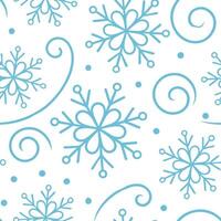 Winter snow seamless pattern with swirling snowflakes and icy blue tones for a peaceful frosty atmosphere concept as Peaceful winter snow pattern with swirling snowflakes and icy b Clear vector