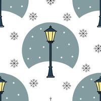 Winter nights seamless pattern with snowy hills distant mountains and sparkling stars for a peaceful remote winter landscape concept as Remote winter night pattern with snowy hills Clear Set 4 vector