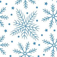 Winter snow seamless pattern with falling snowflakes icy branches and cold textures for a pure frozen effect concept as Pure winter snow pattern with falling snowflakes and icy bra Clear vector