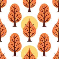 Warm autumn trees seamless tile pattern with chestnut and fir trees for inviting seasonal decor concept as Chestnut and fir trees arranged seamlessly to create warm and inviting se Clear Set 3 vector