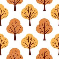 Warm autumn trees seamless tile pattern with chestnut and fir trees for inviting seasonal decor concept as Chestnut and fir trees arranged seamlessly to create warm and inviting se Clear Set 2 vector