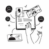 Virtual Health Assessments concept as Virtual health assessments allowing patients to receive preliminary health evaluations remotely in Photo Stock Concept vector