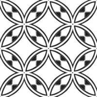 Visualize balanced tribal tile patterns with contrasting shapes minimal shading uniform borders bright negative space highlight concept as Contrasting forms capture ethnic feel M vector