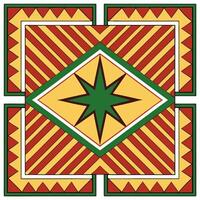 Vibrant African kente cloth inspired seamless tile pattern with bold colors and traditional geometric shapes for cultural home decor concept as Bold kente patterns in vibrant color Clear vector