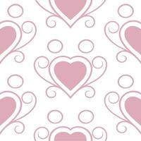 Valentine hearts and love letters seamless tile pattern with romantic scripts and pastel hues for elegant decor concept as Romantic script love letters and pastel hearts arranged s Clear Set 6 vector