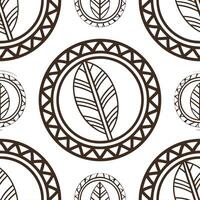 Tribal patterns seamless design with woven textures and rustic elements for an earthy handmade tribal vibe concept as Woven tribal patterns with rustic elements ideal for a handmad Clear vector