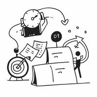 Time Management Mastery concept as Individuals enhance their productivity and efficiency through a time management mastery course in Photo Stock Concept Clear vector